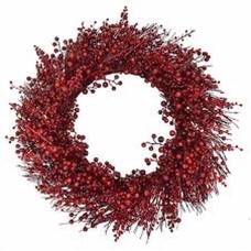 Vickerman 28″ Artificial Red Berry Wreath. Incorporate a pop of Color into Your Holiday Decorating Projects with red Berries. This Wreath is Indoor and Outdoor Safe.