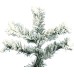  6.5′ Flocked Alaskan Pine Artificial Christmas Tree Unlit, White