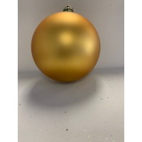 Vickerman 8″ Gold Matte Ball Christmas Ornament