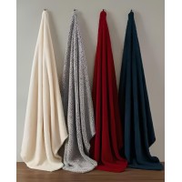 Victoria Classics Fireside Sherpa Throw Grey 50×60