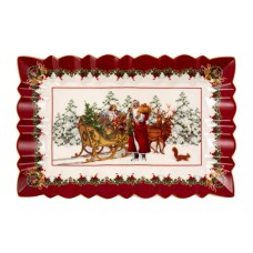 Villeroy & Boch Toy’s Fantacy Rectangular Cake Plate Santa with Sleigh