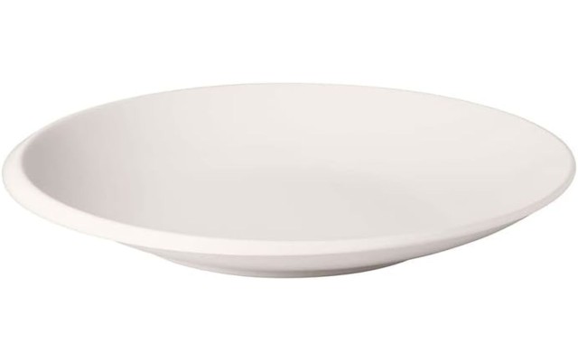 Villeroy & Boch-NewMoon Flat, Stylish Bowl for Serving Dishes, Premium Porcelain, White, Dishwasher Safe, 10 in