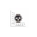  Men’s Black Dial Brown Leather Strap Watch