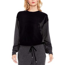 Vince Camuto Mixed Media Velvet Sweatshirts