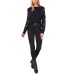  Studded Sleeve Sweater Rich Black Small