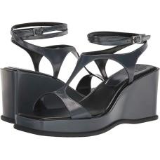 Vince Camuto Women’s Fetemee Ankle Strap Wedge Sandal, Gunmetal, 8