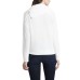  Womens Foldover Neck Long Sleeve Top, White, XS