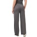 Womens Wide Leg Sweater Pants, Gray, L