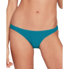 Volcom Juniors’ Simply Mesh Solid Hipster Bikini Bottoms,Tidal Blue,Small