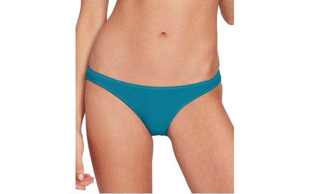  Juniors’ Simply Mesh Solid Hipster Bikini Bottoms,Tidal Blue,Small
