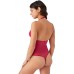  Womens Ciao Bella Lace Bodysuit, Red, Medium