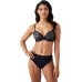  Women’s Lace Finesse T-Shirt Bra, Black/Toast, 38DDD