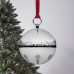 Wallace 2019 Silver Plated Sleigh Bell-25th Anniversary Edition (Holly & Ornaments) Holiday Ornament