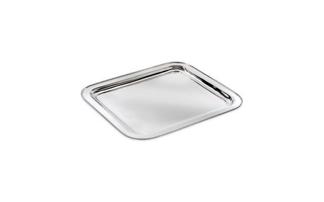  Town & Country (Metal, Hollowware) Large Square Tray, Silver
