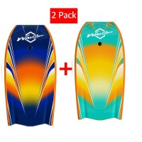 WAVESTORM 42.5 in Hypermax Bodyboard, Blue/Orange, Turquoise/Yellow
