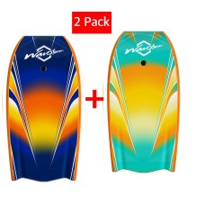 WAVESTORM 42.5 in Hypermax Bodyboard, Blue/Orange, Turquoise/Yellow