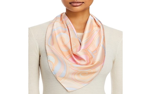  Floral Satin Scarf