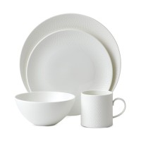 Wedgwood Gio 4-Pc. Place Setting, White