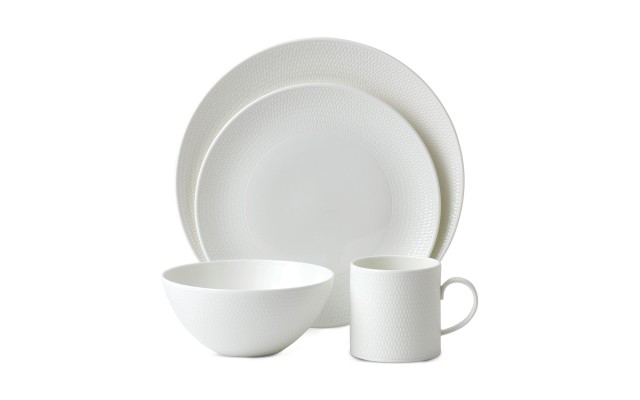  Gio 4-Pc. Place Setting, White