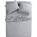  300-Thread-Count Oxywash 4-Piece Sheet Set, King, Solid, Gray