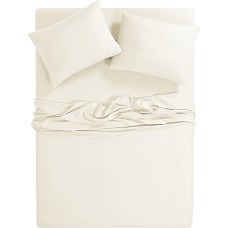WellBeing 300-Thread-Count Oxywash 4-Piece Sheet Set, Solid