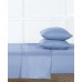  Oxywash Solid 300 Thread Count Sheet Set, King Bedding, Blue