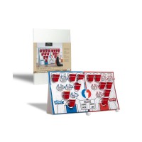 Wembley Free Throw Beer Pong Party Game Chandelier Standing Target, Team Play or Individual, Fun Gift or Activity for College, Parties, Tailgates, BBQ