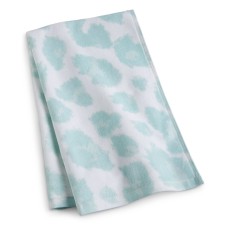 Whim by Martha Stewart Collection Leopard Yarn-Dyed Hand Towel, Aqua