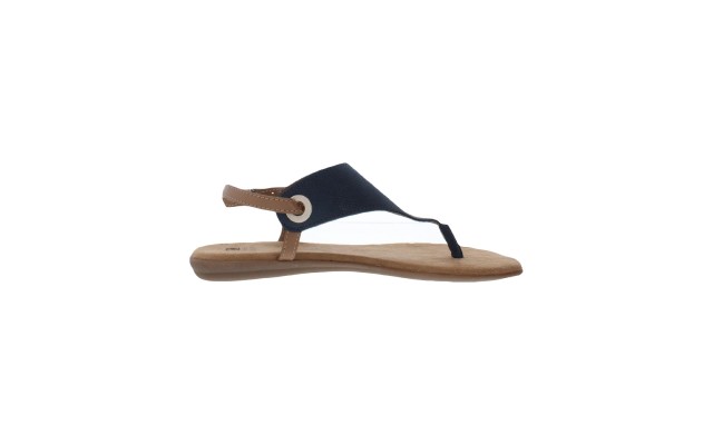  Women’s London Flat Sandal, Navy, 11M