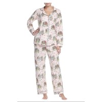 Women’s Bedhead Classic Print Pajamas, Size X-Small – White