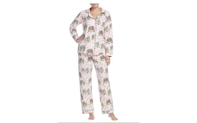 Women’s Bedhead Classic Print Pajamas, Size X-Small – White