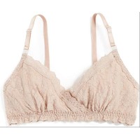 Women’s Hanky Panky Signature Lace Nursing Bralette, Size X-Small – Beige