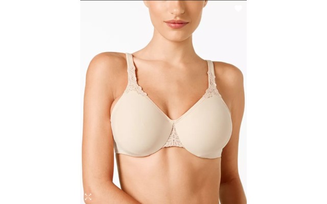 Women’s  ‘Body Suede – 85814’ Full Figure Bra, Size 34DD – Beige
