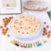 Wooden Memory Chess for Cognitive Development of Toddlers, Montessori Education Sensory Learning with Board Games for Preschool Children, Kindergarten Teaching Aids, Blue 2 in 1