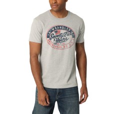 Wrangler Men’s 75 Years Graphic T-Shirt, Gray, M