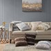  Decorative Square Faux Fur Pillow, 20 x20, Grey