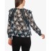  Forest Lace & Chiffon Top (Pastel Green, XS)