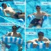 2 Pack Inflatable Water Hammock, Air Mattress, Aqua Lounger & Floating Sleep Pillow for Swimming Pool or Beach – Foldable & Easy to Carry, 2 Pack (Blue+Pink)