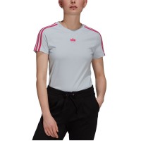 Adidas Originals Women’s Cotton Trefoil Slim T-Shirt, Blue, Small