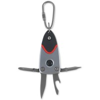 Adventure Men’s Seven-in-One Multi-Tool & Led Flashlight, Silver
