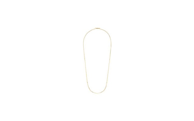  “Chain Station” 6 smart beads Chain Necklace, 32″, Gold, 32