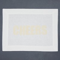 Alexandra Ferguson Cheers Placemat, White