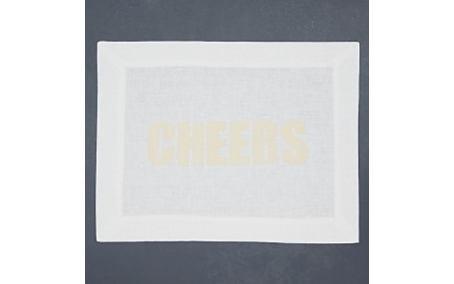 Alexandra Ferguson Cheers Placemat, White