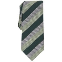 Alfani HUNTER Men’s Sanchez Stripe Textured Slim Silk Blend Tie, Green