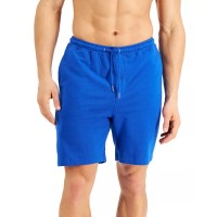 Alfani Men’s Moisture-Wicking Pajama Shorts, Blue, Large