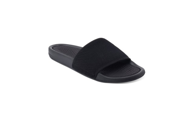  Men’s Ace Mesh Slide Sandals, Black, 13