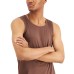  Men’s Air Mesh Undershirt Tank Tops, Saddle, X-Large