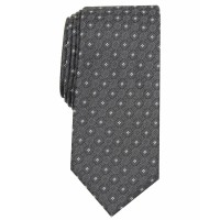 Alfani Men’s Martin Slim Geometric Skinny Tie, Charcoal