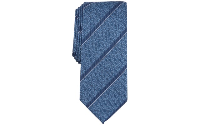  Men’s Slim Stripe Tie, Indigo