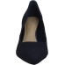  Womens Jeules Leather Pointed Toe Classic Pumps, Navy, 8.5M